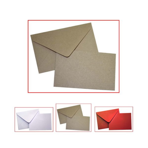 EN-E1.0095 - SOBRES+TARJETAS KRAFT 6*8 (100u)