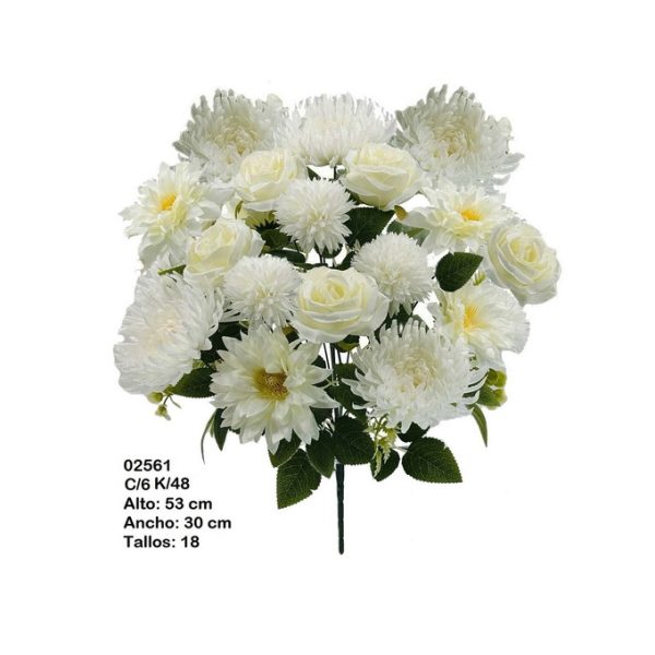 MP-02561 - RAMO DE ROSA, SPIDER, DALIA Y MUM X 18