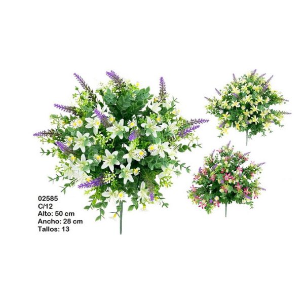 MP-02585-XX - RAMO DE MARGARITAS, LAVANDA Y EUCALIPTO X 13