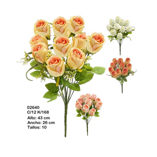 MP-02640-XX - RAMO CAPULLO DE ROSA X 10